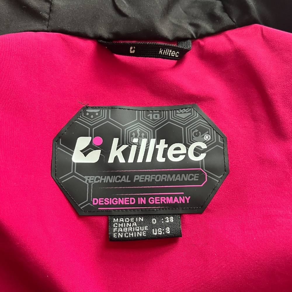 NWT Killtec Kow 104 Insulated Hooded Ski Jacket Dark Orchid - Picture 6 of 8